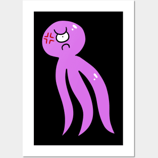 Purple Cyclops Tentacle Alien Posters and Art